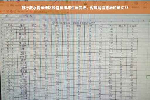 银行流水揭示地区经济脉络与生活变迁，深度解读背后的意义??