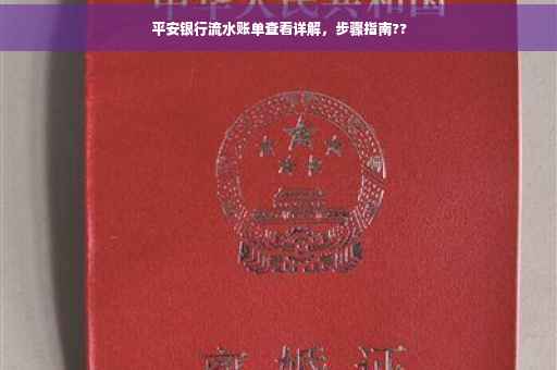 平安银行流水账单查看详解，步骤指南??