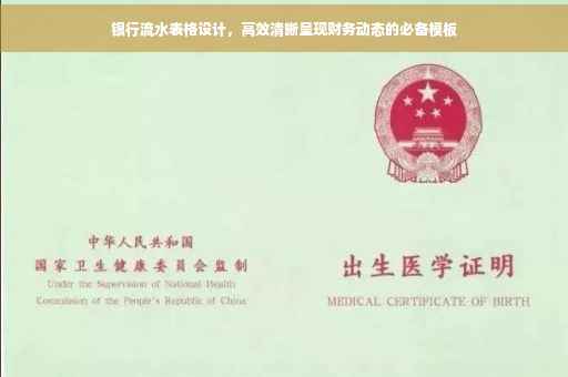 银行流水表格设计，高效清晰呈现财务动态的必备模板