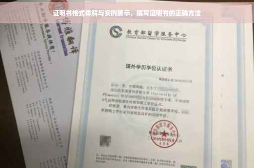 证明书格式详解与实例展示，撰写证明书的正确方法