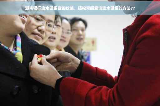 湖南银行流水明细查询攻略，轻松掌握查询流水明细的方法??