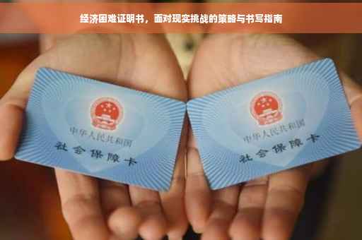 经济困难证明书，面对现实挑战的策略与书写指南