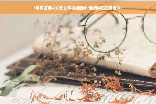 ?学历证明中文怎么写模板图片?函授学历证明范本?