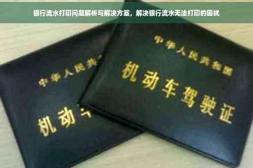 银行流水打印问题解析与解决方案，解决银行流水无法打印的困扰