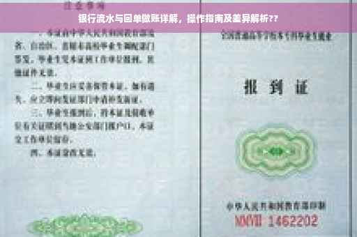 银行流水与回单做账详解，操作指南及差异解析??