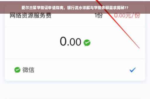 爱尔兰留学签证申请指南，银行流水详解与学签余额需求揭秘??