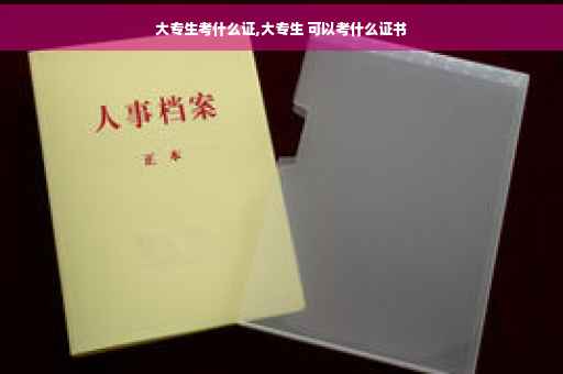 大专生考什么证,大专生 可以考什么证书