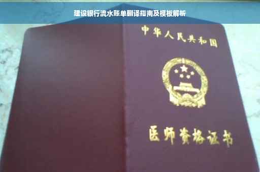 建设银行流水账单翻译指南及模板解析