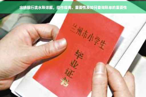 出纳银行流水账详解，操作指南、重要性及如何查询账单的重要性