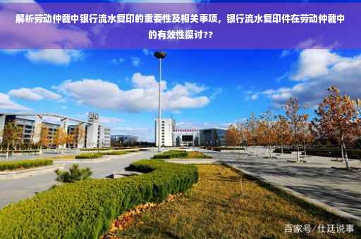 解析劳动仲裁中银行流水复印的重要性及相关事项，银行流水复印件在劳动仲裁中的有效性探讨??