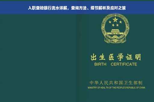 入职查验银行流水详解，查询方法、细节解析及应对之策