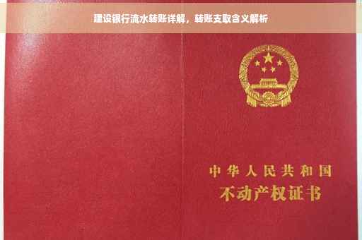 建设银行流水转账详解，转账支取含义解析