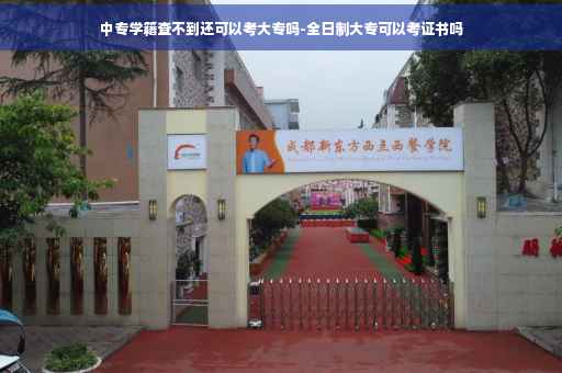 中专学籍查不到还可以考大专吗-全日制大专可以考证书吗