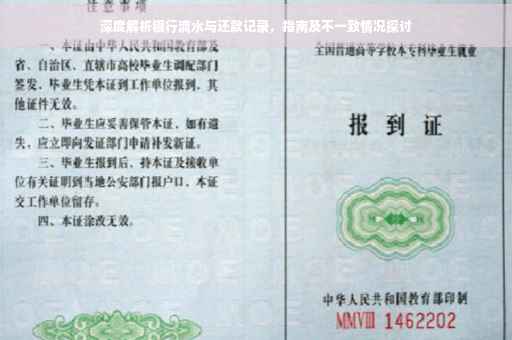 深度解析银行流水与还款记录，指南及不一致情况探讨