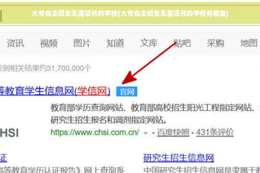 大专自主招生无需证书的学校(大专自主招生无需证书的学校有哪些)
