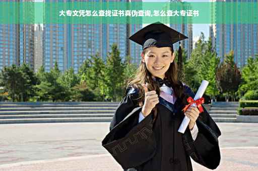 大专文凭怎么查找证书真伪查询,怎么查大专证书