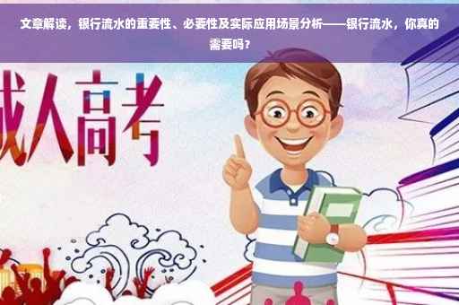 文章解读，银行流水的重要性、必要性及实际应用场景分析——银行流水，你真的需要吗？