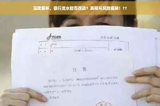 深度解析，银行流水能否改动？真相与风险揭秘！??