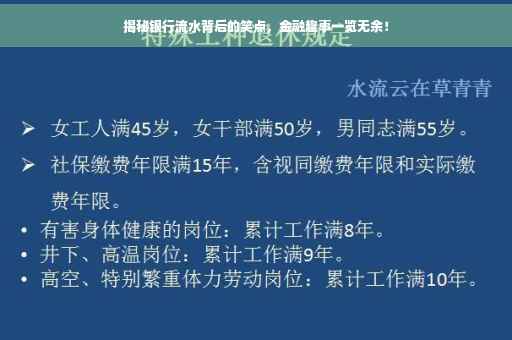 揭秘银行流水背后的笑点，金融趣事一览无余！