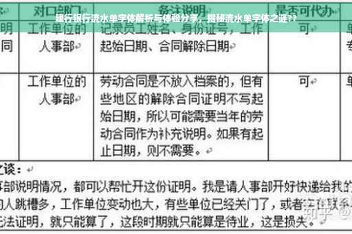 建行银行流水单字体解析与体验分享，揭秘流水单字体之谜??