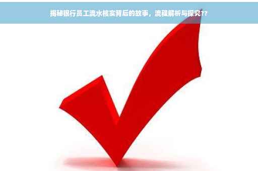 揭秘银行员工流水核实背后的故事，流程解析与探究??