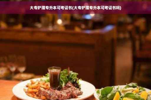 大专护理专升本可考证书(大专护理专升本可考证书吗)