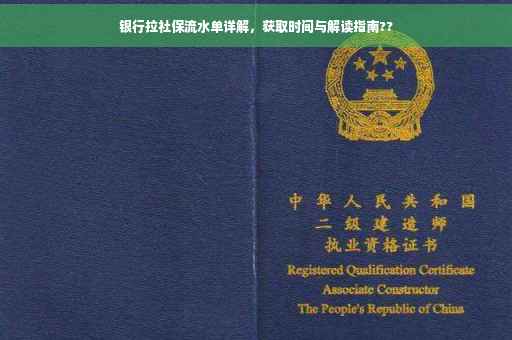 银行拉社保流水单详解，获取时间与解读指南??