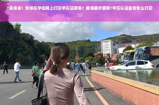 ?急急急！怎样在学信网上打印学历证明啊？要准确步骤啊?学历认证报告怎么打印⚡️