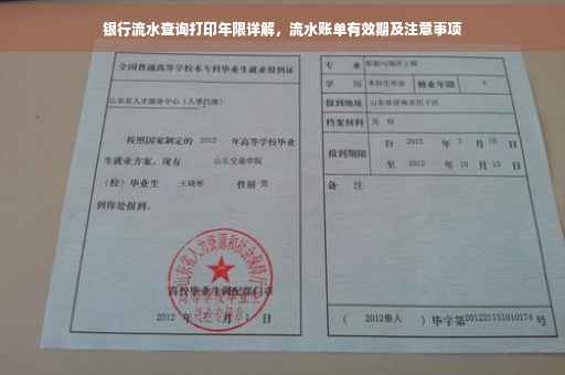 银行流水查询打印年限详解，流水账单有效期及注意事项