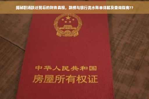 揭秘职场跃迁背后的财务真相，跳槽与银行流水账单详解及查询指南??