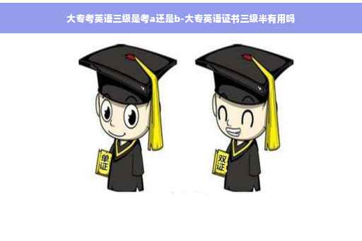 大专考英语三级是考a还是b-大专英语证书三级半有用吗