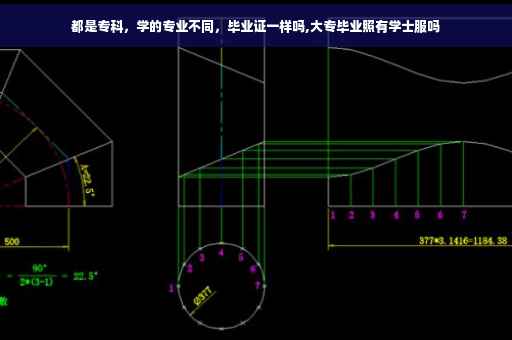 都是专科，学的专业不同，毕业证一样吗,大专毕业照有学士服吗