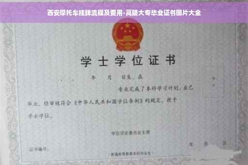西安摩托车挂牌流程及费用-高陵大专毕业证书图片大全