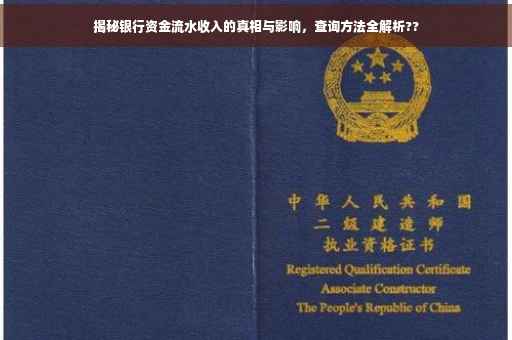 揭秘银行资金流水收入的真相与影响，查询方法全解析??