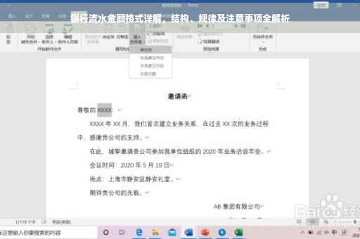 银行流水金额格式详解，结构、规律及注意事项全解析