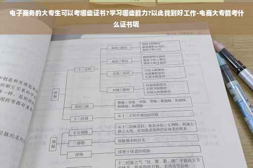电子商务的大专生可以考哪些证书?学习哪些能力?以此找到好工作-电商大专能考什么证书呢