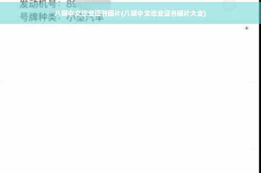 八级中文毕业证书图片(八级中文毕业证书图片大全)