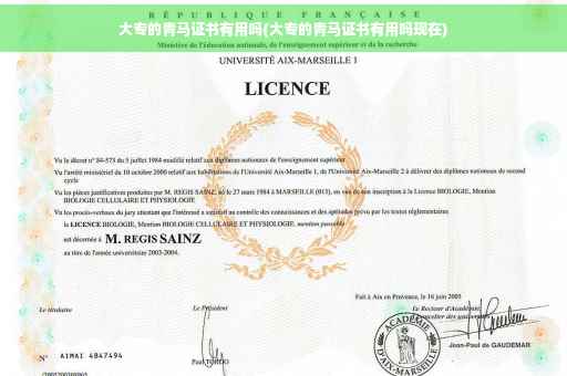 大专的青马证书有用吗(大专的青马证书有用吗现在)