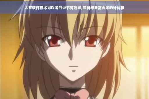 大专软件技术可以考的证书有哪些,专科毕业需要考的计算机