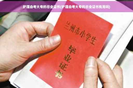 护理自考大专的毕业证书(护理自考大专的毕业证书有用吗)