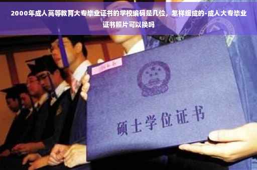 2000年成人高等教育大专毕业证书的学校编码是几位，怎样组成的-成人大专毕业证书照片可以换吗