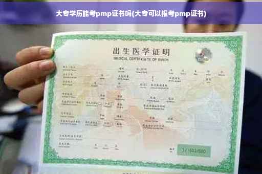 大专学历能考pmp证书吗(大专可以报考pmp证书)