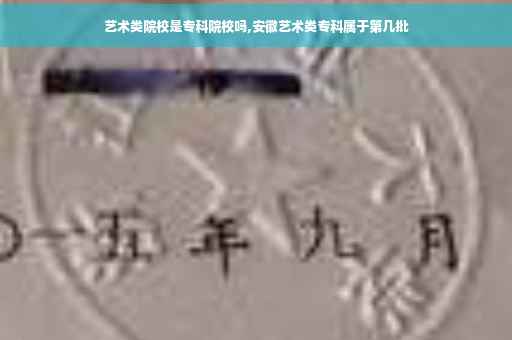 艺术类院校是专科院校吗,安徽艺术类专科属于第几批
