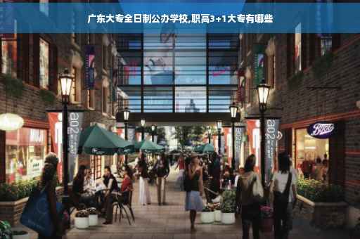 广东大专全日制公办学校,职高3+1大专有哪些
