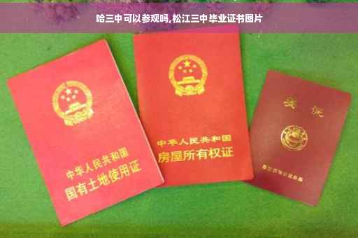 哈三中可以参观吗,松江三中毕业证书图片