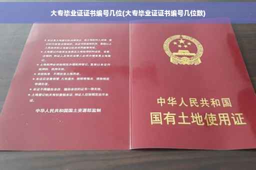 大专毕业证证书编号几位(大专毕业证证书编号几位数)