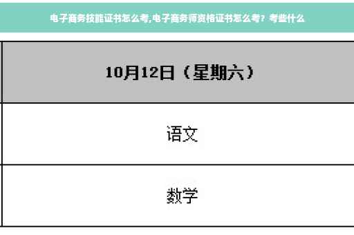 电子商务技能证书怎么考,电子商务师资格证书怎么考？考些什么