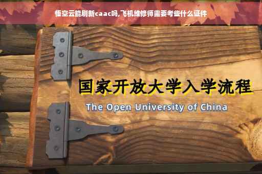 悟空云能刷新caac吗,飞机维修师需要考些什么证件