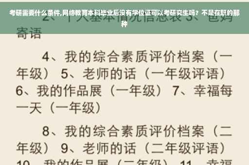 考研需要什么条件,网络教育本科毕业后没有学位证可以考研究生吗？不是在职的那种