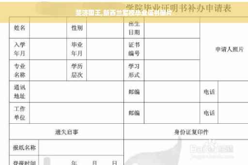 斐济国王,新西兰军校毕业证书图片